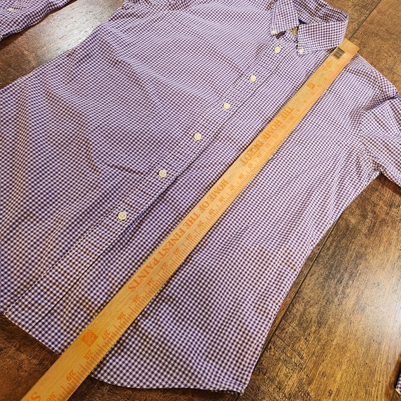 Ralph Lauren Shirt Mens S Purple Gingham Check Plaid Long Sleeve Button Down - Picture 7 of 8